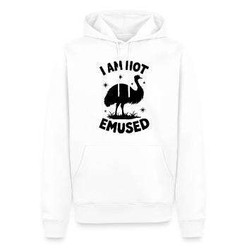 Emu Dire Australie Emus Drôle Cadeau D’émeu - Sweat à capuche Premium bio Homme - blanc - Devant - Nico (187cm)