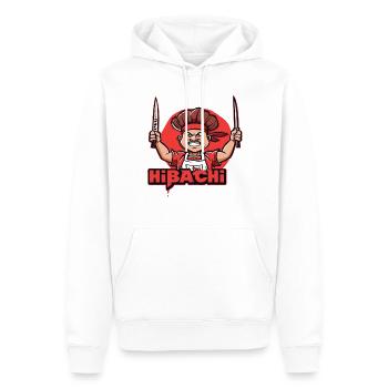 Hibachi Teppanyaki Bbq Japanische Küche - Männer Premium Bio Hoodie - Weiß - Vorne - Nico (187cm)