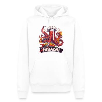 Hibachi Teppanyaki Bbq Japanische Küche - Männer Premium Bio Hoodie - Weiß - Vorne - Nico (187cm)