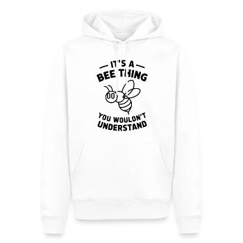 Bienen Spruch Imker Biene Lustiges Bienen Geschenk - Männer Premium Bio Hoodie - Weiß - Vorne - Nico (187cm)