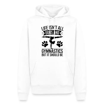 Turnen Spruch Hunde Lustiges Turnen Geschenk - Männer Premium Bio Hoodie - Weiß - Vorne - Nico (187cm)