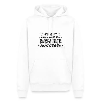 Busfahrer Beruf Lustiger Spruch Busfahrer Geschenk - Männer Premium Bio Hoodie - Weiß - Vorne - Nico (187cm)