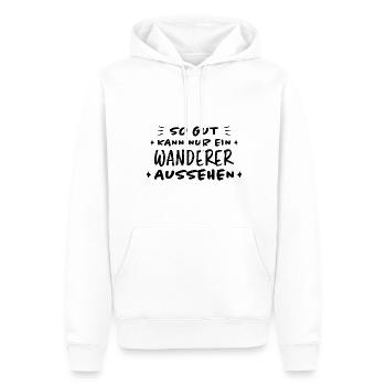 Wanderer Outdoor Lustiger Spruch Wandern Geschenk - Männer Premium Bio Hoodie - Weiß - Vorne - Nico (187cm)