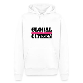 global citizen - Sweat à capuche Premium bio Homme - blanc - Devant - Nico (187cm)