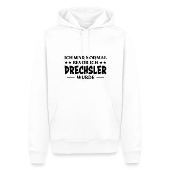 Drechsler Spruch Job Lustiges Drechsler Geschenk - Männer Premium Bio Hoodie - Weiß - Vorne - Nico (187cm)