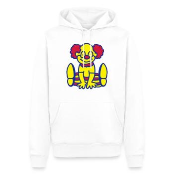 Fröhlicher Clown - Männer Premium Bio Hoodie - Weiß - Vorne - Nico (187cm)