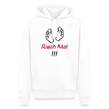riech_mal - Men’s Premium Organic Hoodie - white - Front - Nico (187cm)