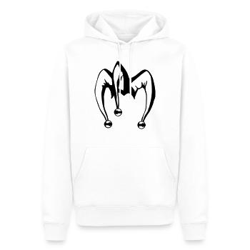 Joker - Männer Premium Bio Hoodie - Weiß - Vorne - Nico (187cm)
