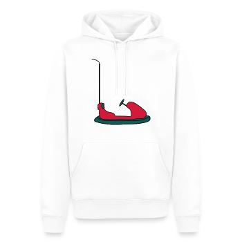 Autoscooter - Männer Premium Bio Hoodie - Weiß - Vorne - Nico (187cm)