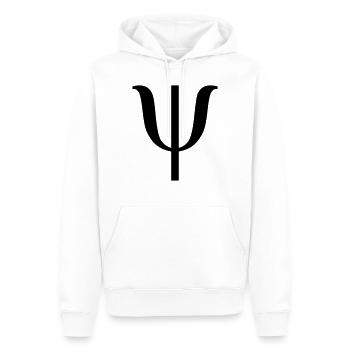 Psi - Sweat à capuche Premium bio Homme - blanc - Devant - Nico (187cm)