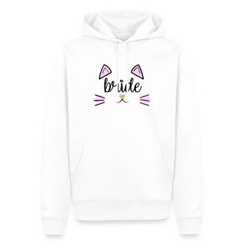 Braut Katze Junggesellinnenabschied Team Brautparty - Männer Premium Bio Hoodie - Weiß - Vorne - Nico (187cm)