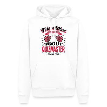 quizmaster worlds greatest looks like - Men’s Premium Organic Hoodie - white - Front - Nico (187cm)