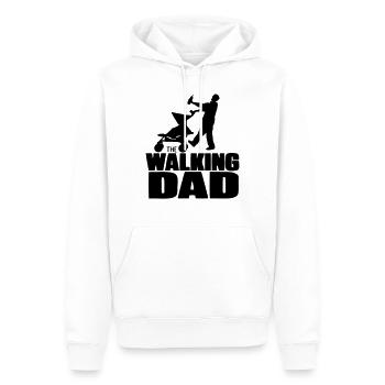 futur papa père humour drole fun geek zombi - Sweat à capuche Premium bio Homme - blanc - Devant - Nico (187cm)