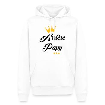 Arrière Papy Papi Mamie Famille Drôle Bébé - Men’s Premium Organic Hoodie - white - Front - Nico (187cm)