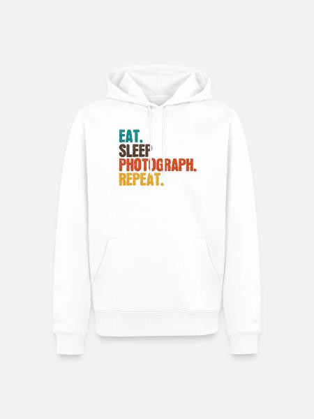 Fotografie-Zyklus - Männer Premium Bio Hoodie - Weiß