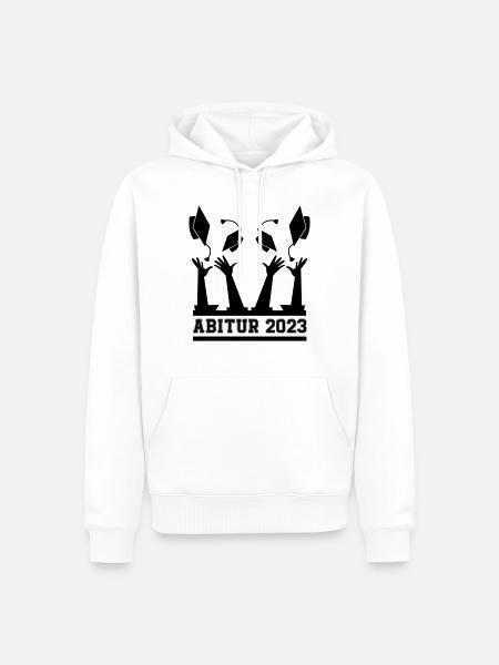 Abitur 2023 - Männer Premium Bio Hoodie - Weiß