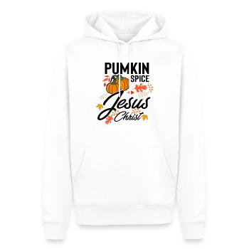 Hilarious Pumkin Spice Pumpkin Festival Harvest - Men’s Premium Organic Hoodie - white - Front - Nico (187cm)