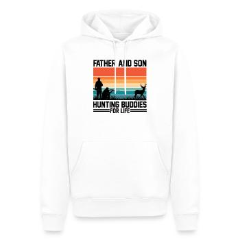Neuheit Woodsman Mountaineer Forest Hunt Chasing - Männer Premium Bio Hoodie - Weiß - Vorne - Nico (187cm)