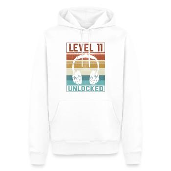 Gamer Boy 11th Birthday Gamer - Men’s Premium Organic Hoodie - white - Front - Nico (187cm)
