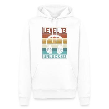 Gamer Boy 13th Birthday Gamer - Men’s Premium Organic Hoodie - white - Front - Nico (187cm)