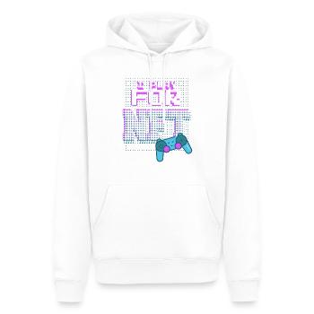 Für NFT spielen - Männer Premium Bio Hoodie - Weiß - Vorne - Nico (187cm)