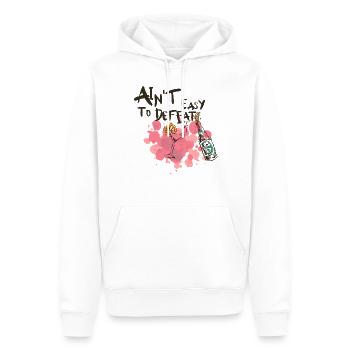 Alkohol - Männer Premium Bio Hoodie - Weiß - Vorne - Nico (187cm)