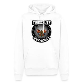 Schmetterling Tierschutz Butterfly - Männer Premium Bio Hoodie - Weiß - Vorne - Nico (187cm)