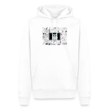 Professeurs de chimie hilarants Professeurs éducateurs - Sweat à capuche Premium bio Homme - blanc - Devant - Nico (187cm)