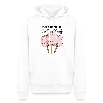 Humour Sugary Taffy Puffy Desserts Bonbons - Sweat à capuche Premium bio Homme - blanc - Devant - Nico (187cm)