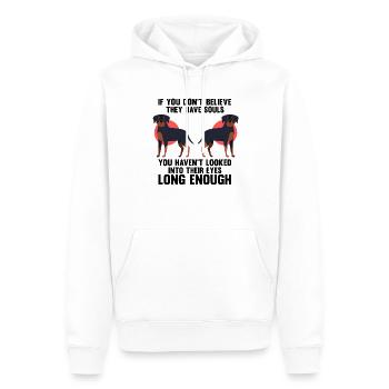 Neuheit Rottie Rott Pelz Eltern Haustiere Metzger Hund - Männer Premium Bio Hoodie - Weiß - Vorne - Nico (187cm)