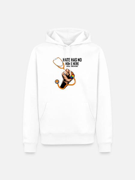 Urkomische Krankenschwester Arzt Praktiker - Männer Premium Bio Hoodie - Weiß