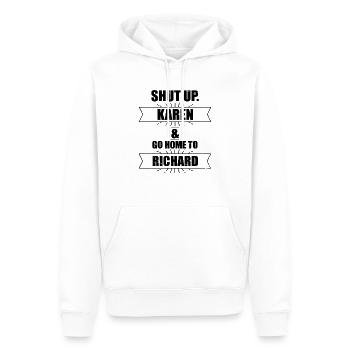 Neuheit Sarkastische Sprüche Fan Sardonische Phrasen - Männer Premium Bio Hoodie - Weiß - Vorne - Nico (187cm)