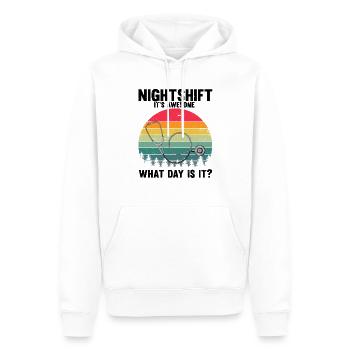 Humorvoll I'ts Awesome Day Is It Medizinisches Personal - Männer Premium Bio Hoodie - Weiß - Vorne - Nico (187cm)