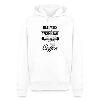 Technicien en dialyse hilarant Médecin Café - Sweat à capuche Premium bio Homme - blanc - Devant - Nico (187cm)