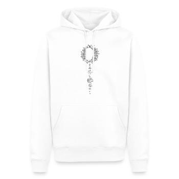 Hilarious Planetary Universe Planets Stellar - Men’s Premium Organic Hoodie - white - Front - Nico (187cm)