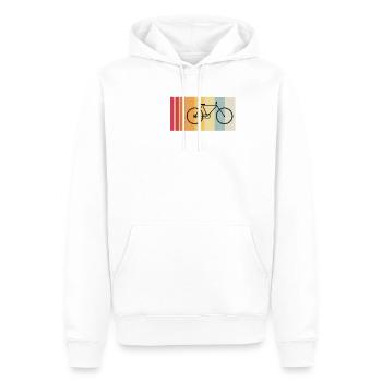 Humorous Workout Meditation Aerobics Meditating - Men’s Premium Organic Hoodie - white - Front - Nico (187cm)