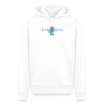 Novelty Germanic Monk's Largest Capital Germany - Men’s Premium Organic Hoodie - white - Front - Nico (187cm)