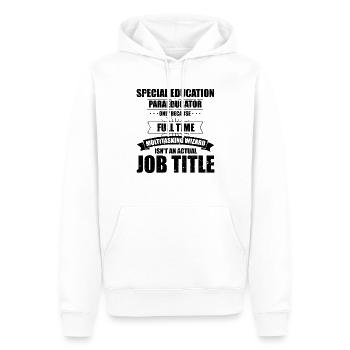 Humorous Special Education Paraeducator Teaching - Men’s Premium Organic Hoodie - white - Front - Nico (187cm)