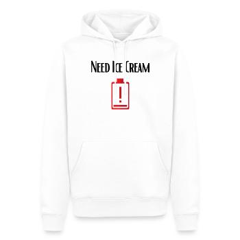 Humorvolle gekühlte Leckereien Gefrorene Desserts Süßigkeiten - Männer Premium Bio Hoodie - Weiß - Vorne - Nico (187cm)