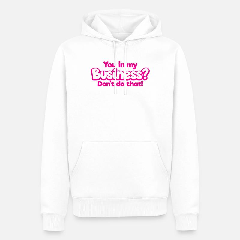 Humorvolle Geschäftsperson Geschäftsmann Comical - Männer Premium Bio Hoodie - Weiß