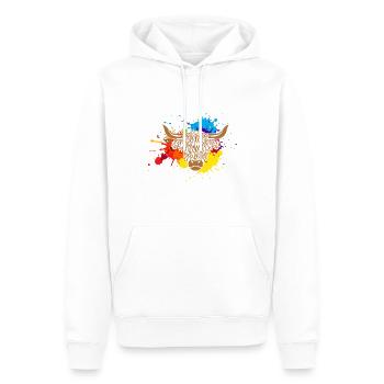 Animaux d’élevage humoristiques Vintage Farming Ranch - Sweat à capuche Premium bio Homme - blanc - Devant - Nico (187cm)