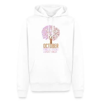 Urkomische häusliche Gewalt und Brustkrebs - Männer Premium Bio Hoodie - Weiß - Vorne - Nico (187cm)