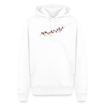 Neuheit Daytrading Daytrader Aktien Märkte - Männer Premium Bio Hoodie - Weiß - Vorne - Nico (187cm)