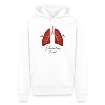 Urkomischer Atemtherapeut Herz-Lungen-Therapeut - Männer Premium Bio Hoodie - Weiß - Vorne - Nico (187cm)