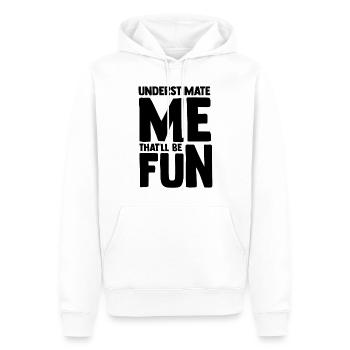 Hilarious Underestimate Forthright Underrate - Men’s Premium Organic Hoodie - white - Front - Nico (187cm)