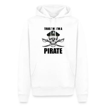 Hilarious Introvertis Sarcastic Crossbones Graphique - Sweat à capuche Premium bio Homme - blanc - Devant - Nico (187cm)