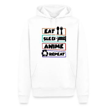 Novelty Anime Day-To-Day Routines Animation Manga - Men’s Premium Organic Hoodie - white - Front - Nico (187cm)