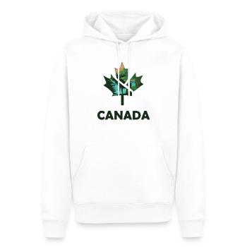 Canada Leaf Design Kanada Blatt Artwork Elch Ahorn - Männer Premium Bio Hoodie - Weiß - Vorne - Nico (187cm)