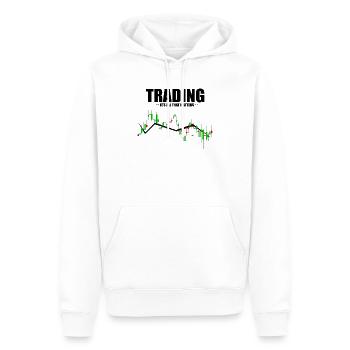 Hilarious Traders Appreciation Investors Graphic - Sweat à capuche Premium bio Homme - blanc - Devant - Nico (187cm)