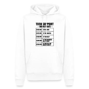 Humorous Techies soutient les frais de moquerie Introvertis - Sweat à capuche Premium bio Homme - blanc - Devant - Nico (187cm)
